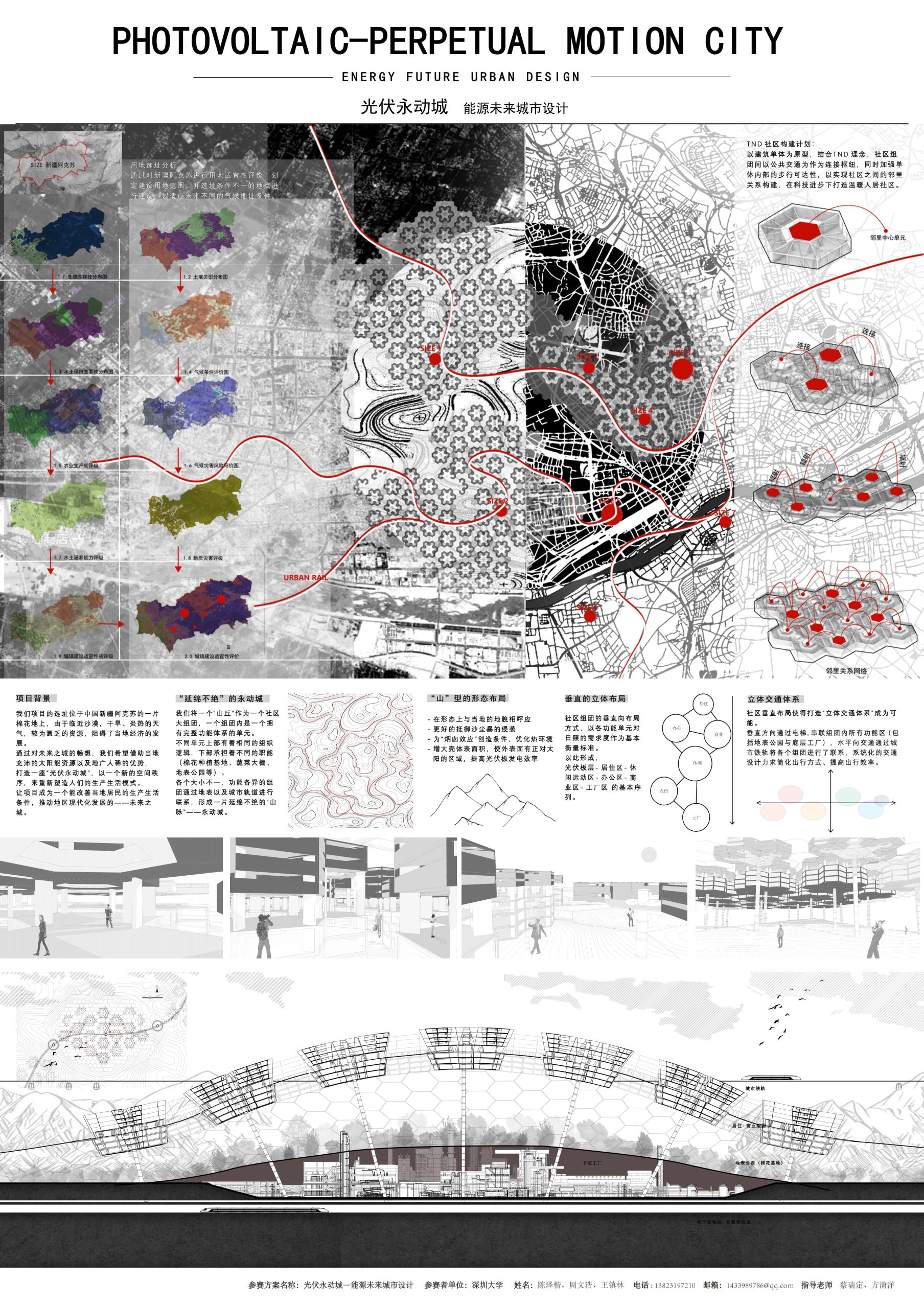 第六届中联杯三等奖：光伏永动城 能源未来城市设计