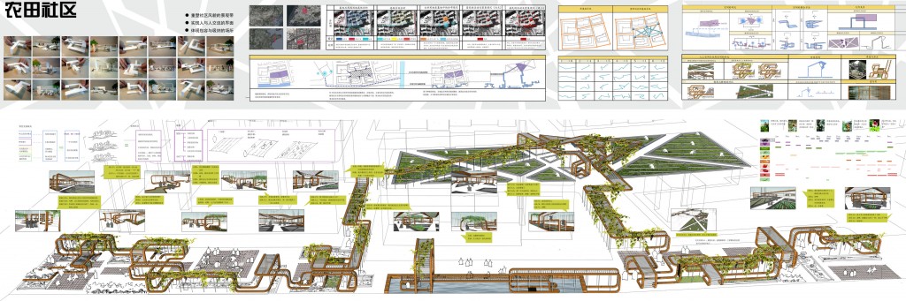 第三届中联杯三等奖作品：农田社区——鞍山路小区外部空间设计